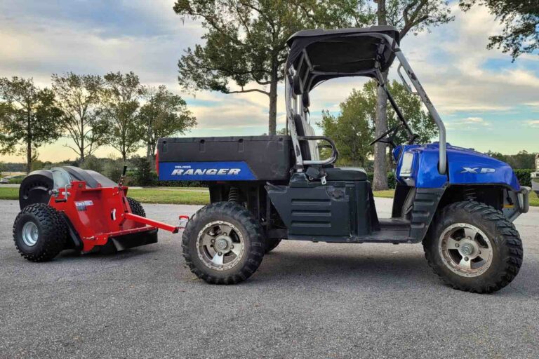 Tow and Collect Mini 700 towed behind an UTV
